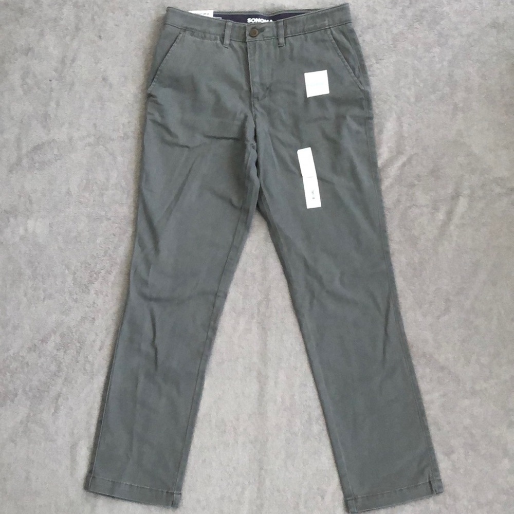 Sonoma Kohl’s Gray Chinos Rock Wall Straight Leg